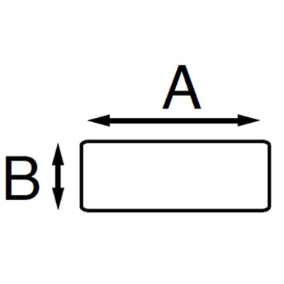 Brady printlint wit 44,99mm x 14,99mm