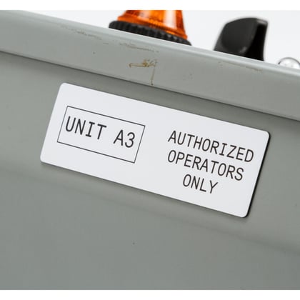 Brady labels met verhoogd profiel B30EP-176-593-WT wit 300st