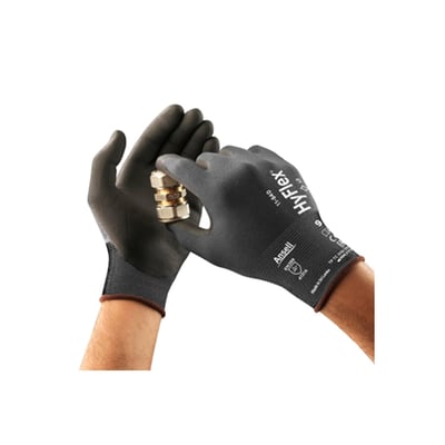 Ansell HyFlex 11-840 nitril werkhandschoen zwart maat 5