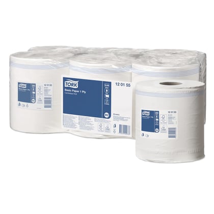 Tork basic poetspapier 1laags 20cm x 300mtr voor Tork M2 systeem