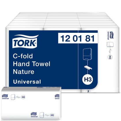 Tork C-vouw handdoek Universal 1-lgs wit H3 24x192st