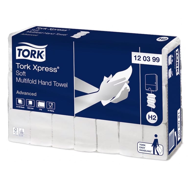 Tork Xpress Soft Multifold handdoekjes 2-lgs 21x136st