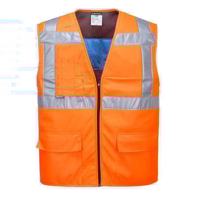 Portwest CV02 Hi-Vis koelvest oranje maat S/M 