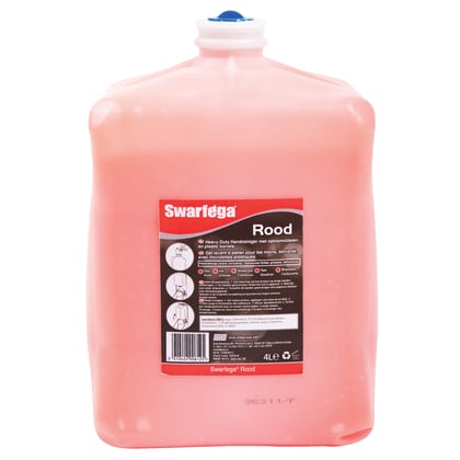 Swarfega Auto/Rood handcleaner met korrel 4ltr