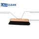CaluClean zaalveger hout kunstvezel haar  extra gevuld 30cm 