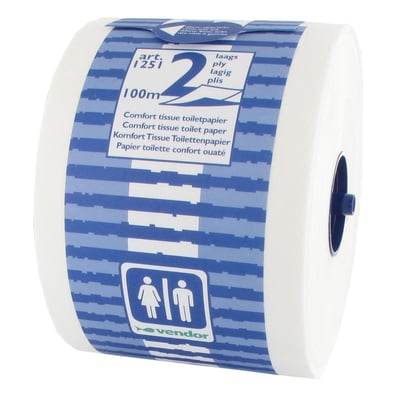 Vendor toiletpapier comfort tissue 2-lgs 48x100mtr