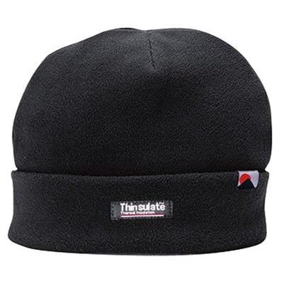 Fleece muts gevoerd met insulatex zwart 