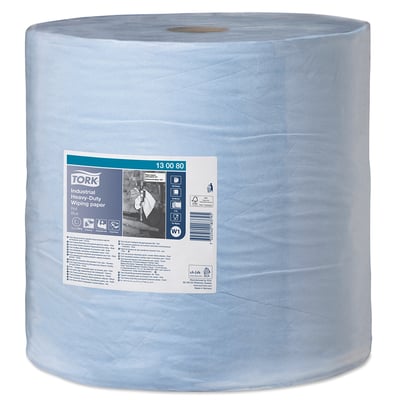 Tork Industrial Heavy-Duty paper roll 3-lgs 750 vel 36,9cm breed blauw