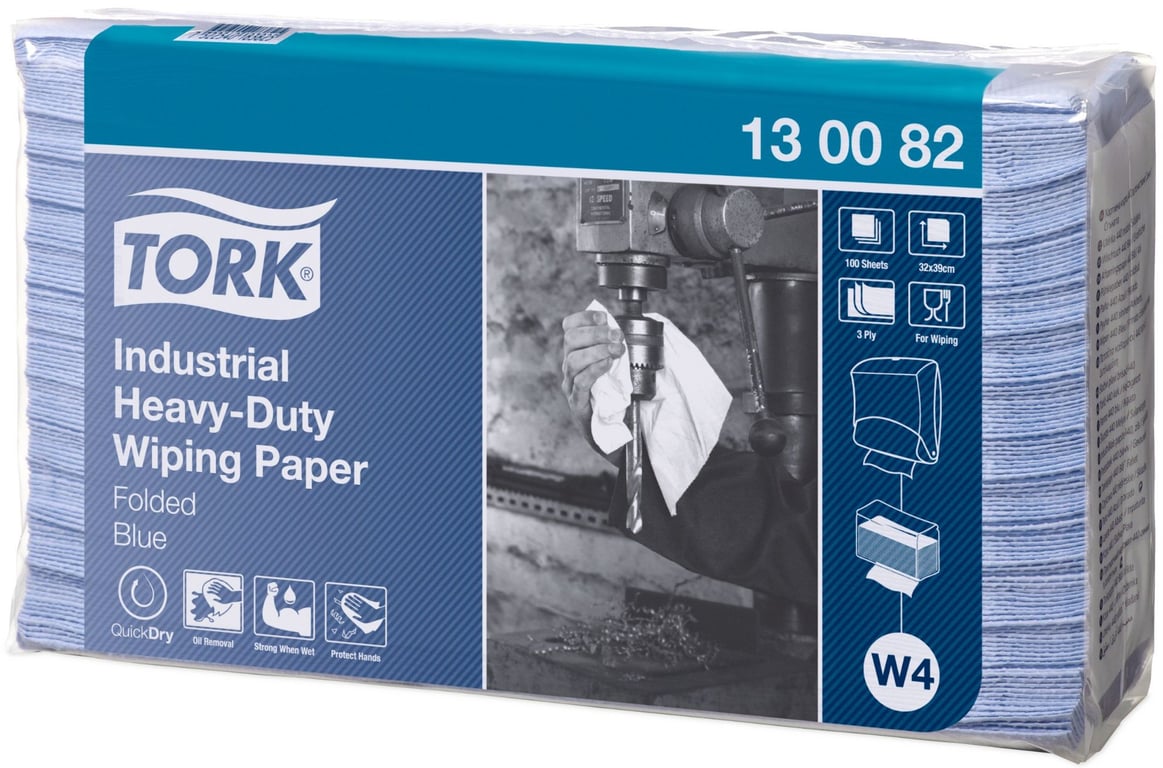 Tork Industrial Heavy-Duty paper blauw 3lgs 5x100 vel