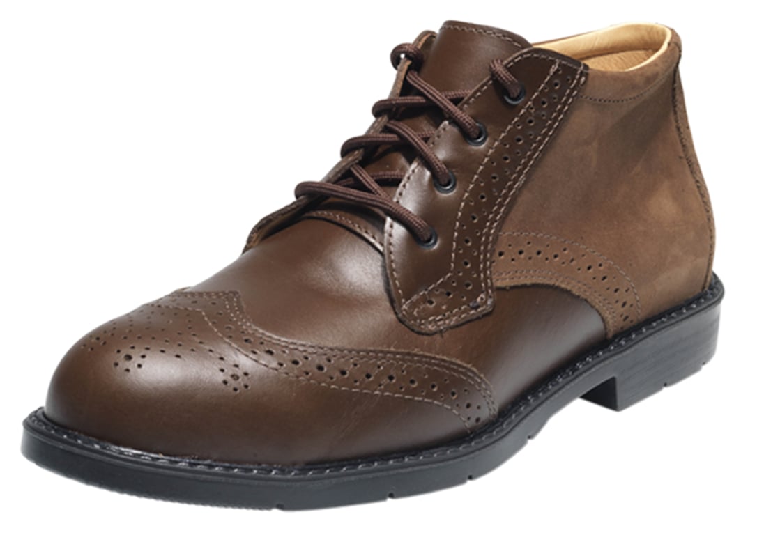 Emma Novara S3 ESD veiligheidsschoen hoog volnerf leder nubuck bruin