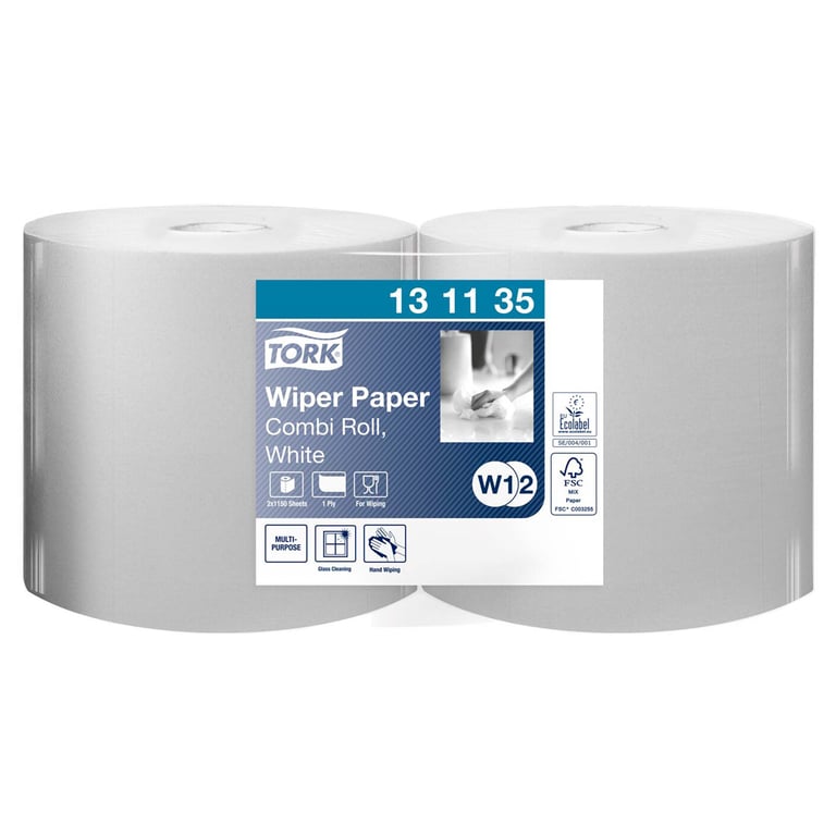 Tork Wiping paper combi roll 2rolx460mtr