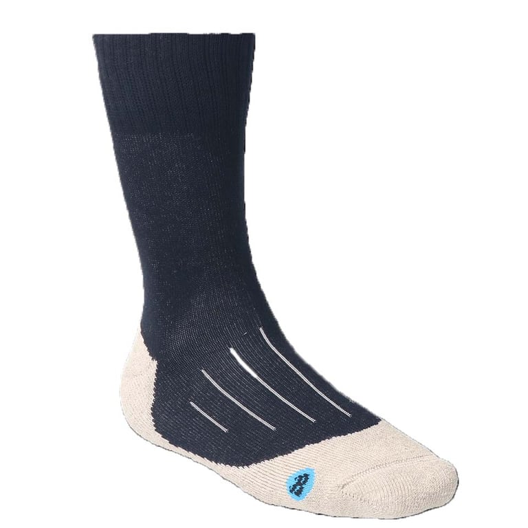Bata Lady Cotton allround werksok blauw grijs