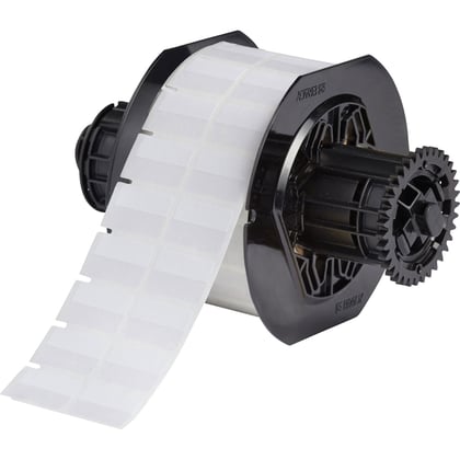 Brady zelflaminerende vinyllabels wit 2500st 25,40mm x 9,53mm