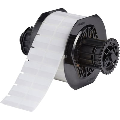 Brady zelflaminerende vinyllabels wit 2500st 25,40mm x 9,53mm