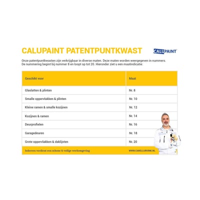 CaluPaint patentpuntkwast 38 blauw nr. 8