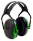 Peltor X1 oorkappen groen met hoofdband