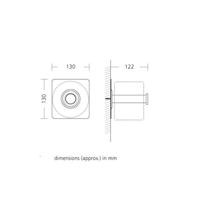 Santral RVS rolhouder voor een extra toiletrol