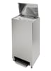 Ingo-man RVS afvalbak gesloten met voetbediening en anti vingerafdruk coating 50ltr