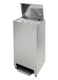 Ingo-man RVS afvalbak gesloten met voetbediening en anti vingerafdruk coating 50ltr