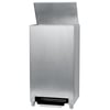 Ingo-man RVS afvalbak gesloten met voetbediening en anti vingerafdruk coating 50ltr