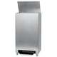 Ingo-man RVS afvalbak gesloten met voetbediening en anti vingerafdruk coating 50ltr