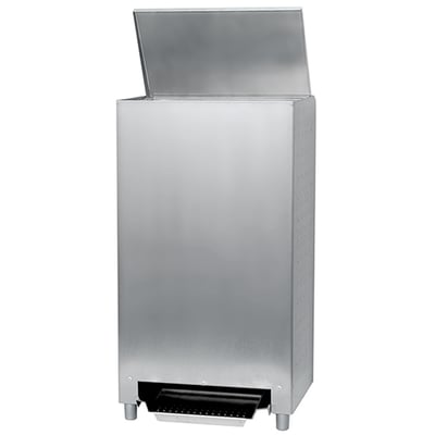 Ingo-man RVS afvalbak gesloten met voetbediening en anti vingerafdruk coating 50ltr