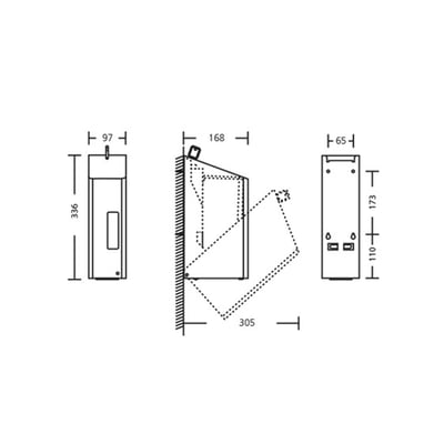 Santral zeepdispenser automatisch 1200ml NSU 11 E/S