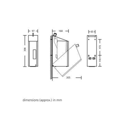 Santral touchless universele dispenser voor   schuimzeep inhoud 1200ml