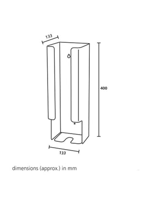 Santral RVS rolhouder voor 4 toiletrollen 