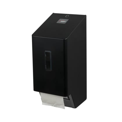 Santral RVS toiletroldispenser voor 2 rollen zwart TTU 2 P MN
