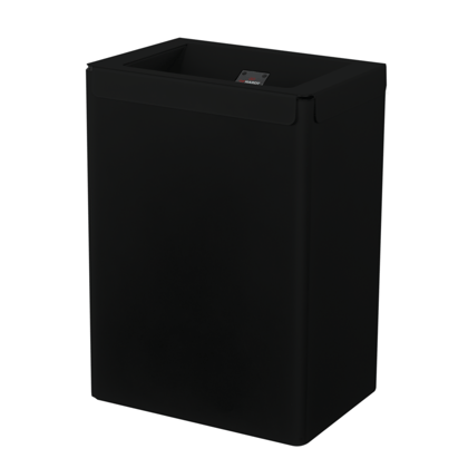 Santral RVS open afvalbak zwart 25ltr  OBU 25 P MN