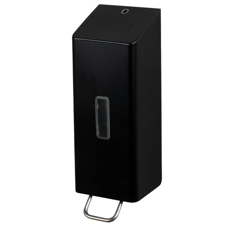 Santral RVS zeepdispenser mat zwart 1200ml