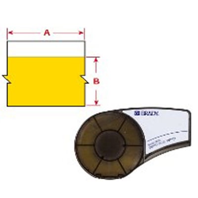 Brady vinyl tape voor BMP21 M21-500-595 YL geel