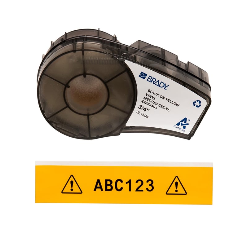 Brady vinyl tape voor BMP21 M21-750-595 YL geel