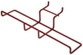 Bezemsteun rood t.b.v. werkwagen