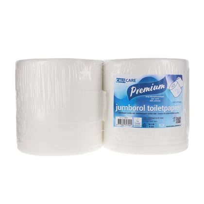 CaluCare Premium jumborol toiletpapier 2-lgs cellulose 6x340mtr