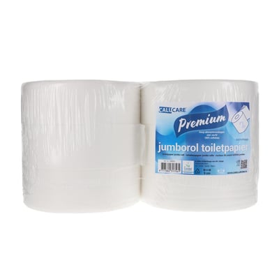 CaluCare Premium jumborol toiletpapier 2-lgs cellulose 6x340mtr