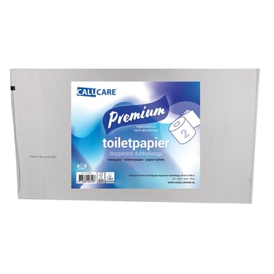 CaluCare Premium toiletpapier doppenrol kleine dop dubbellaags 36x100mtr