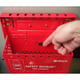 Brady veiligheid Redbox groepsvergrendelings- kast rood