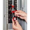 Brady compact veiligheidsslot rood met kabel 