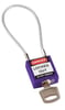 Brady compact veiligheidsslot blauw met kabel 