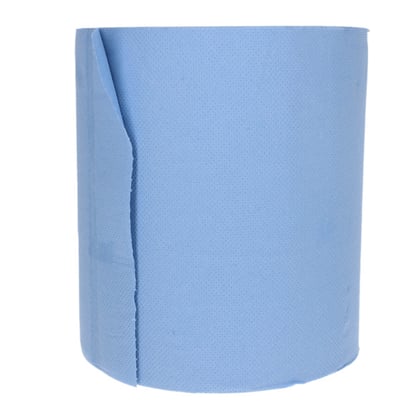 CaluCare Premium Matic handdoekrol blauw 2-lgs  100% cellulose 6 rollen 20cm x 140m met dop