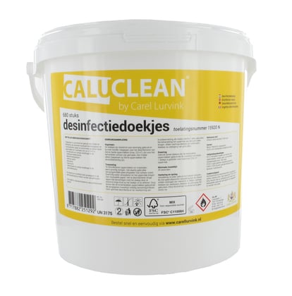 CaluClean desinfectiedoekjes 680st 