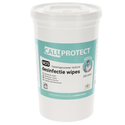 CaluProtect Medical M25 desinfectie wipes 200st 