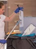 Vileda MicroOne Swep Duo mop 50cm 15st blauw single use