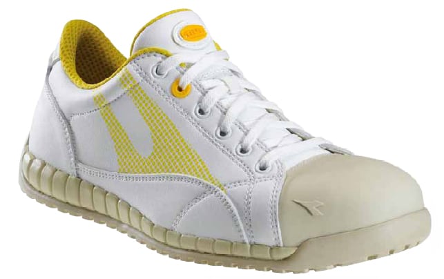 Diadora Speedy Paint maat 46 S3 laag, wit nubuck