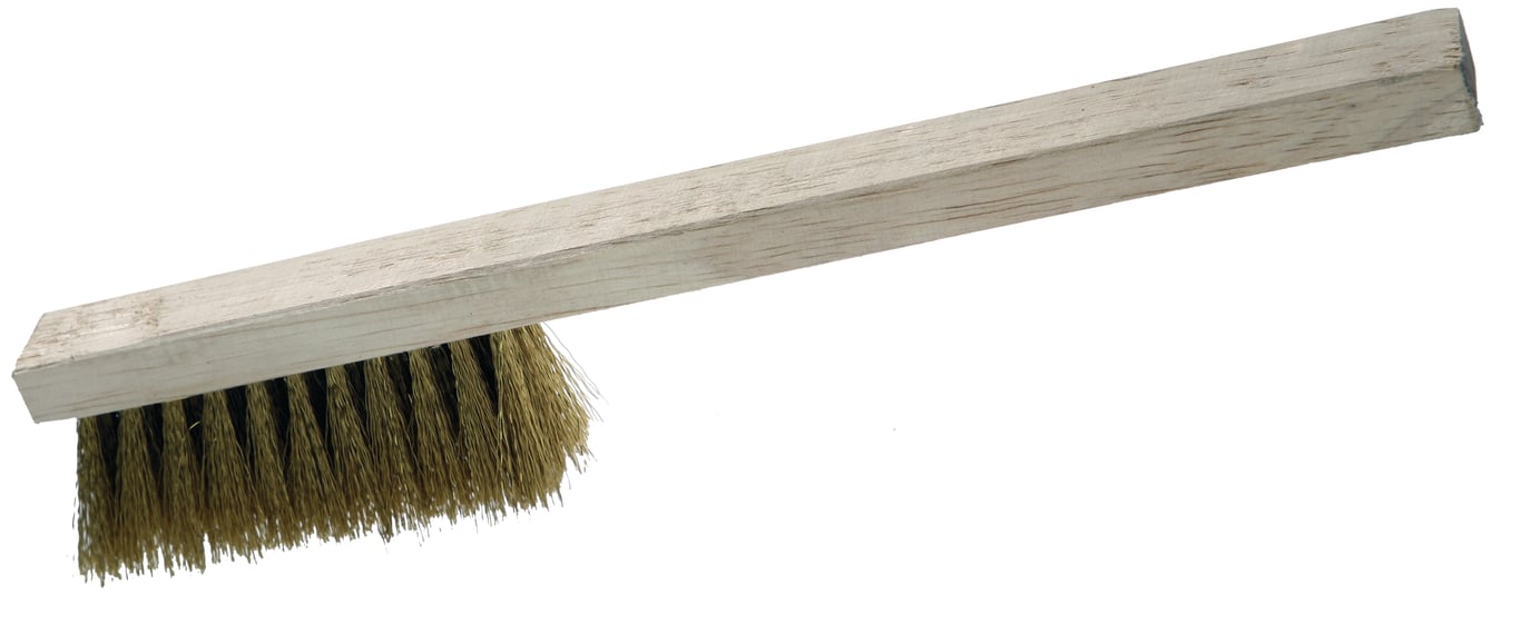 Messing borstel met handvat