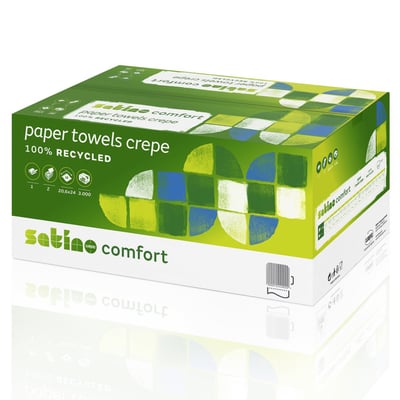 Satino comfort handdoekjes interfold z-vouw 1 lgs 20,6x24cm 3000st