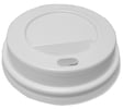 Deksel met drinkgat Ø70mm 100st wit 