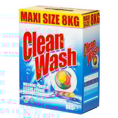 Clean Wash waspoeder 8kg 